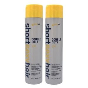 Short Sexy Hair Double Duty 2 In 1 Shampoo & Conditioner Large 2 Pack 10.1 Oz